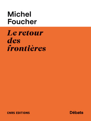 cover image of Le retour des frontières